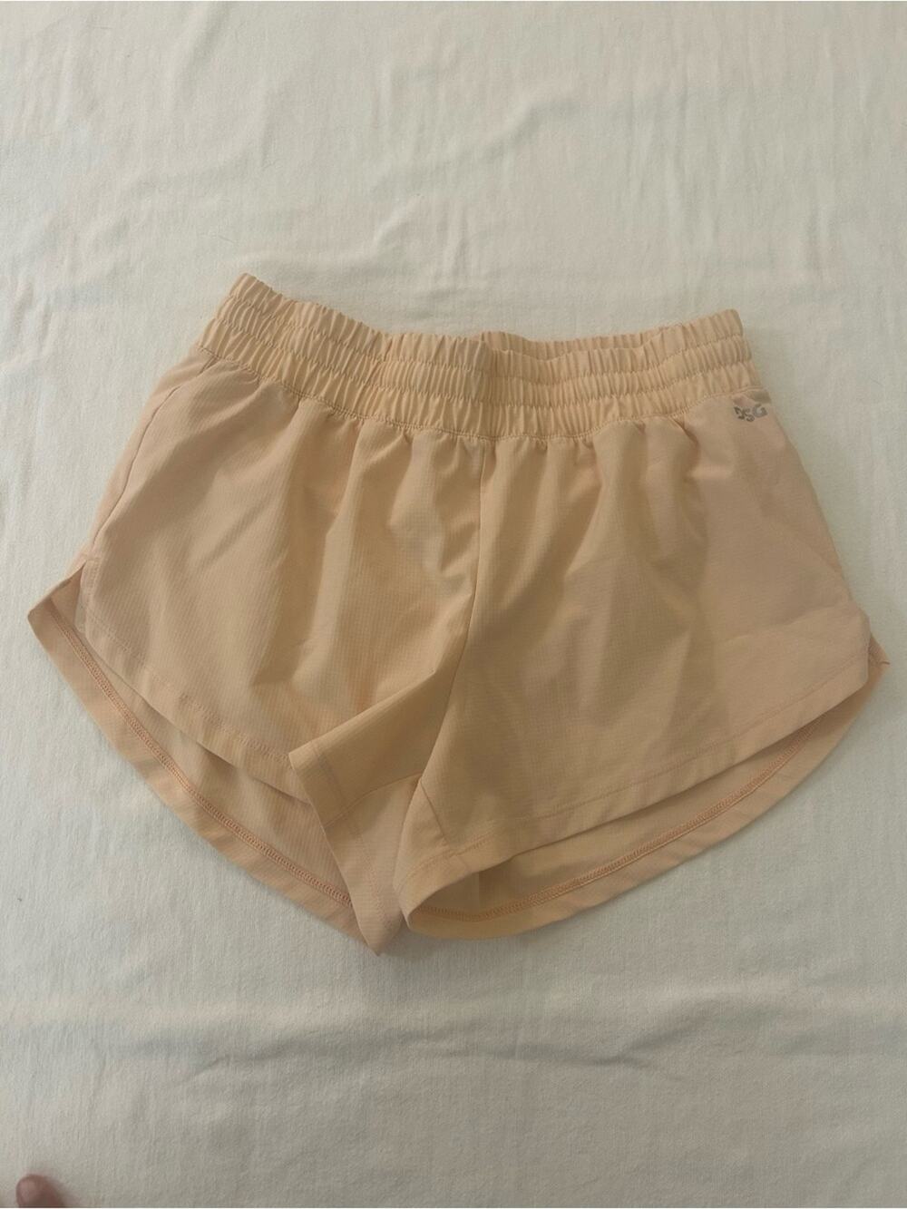 DSG Womens XS Peach Beige Running Shorts Athletic Activewear